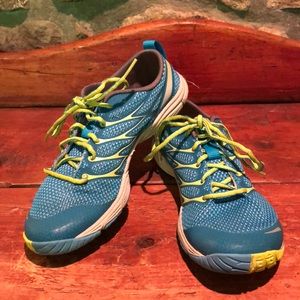 Merrell Women Bare Access Teal Sneakers - Sz- US 7